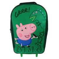 George Pig Dino Premium Wheeled Bag Green 11 Litres
