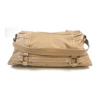 Genuine leather Marco Buggiani beige handbag