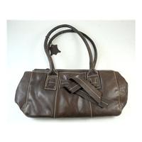 Genuine Leather - Size: S - Brown - Baguette handbag