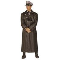 General Coat Leatherlook F/l Costume Medium For Wild West Cowboy Fancy Dress