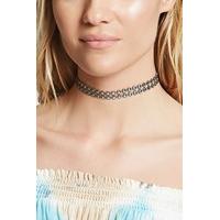 geo stud chainmail choker