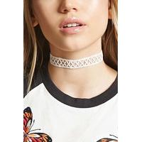 geo crochet knit choker