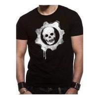 gears of war 3 dripping wheel t shirt xl