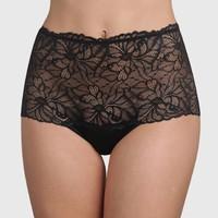 Generous Lace High Waist Briefs