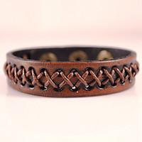 Genuine Leather Jewelry Punk Handmade Classic Vintage High Quality Bracelets