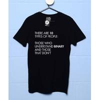 Geek Binary Men\'s T Shirt - 10 Types Of People