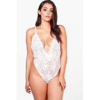 georgie lace plunge body white