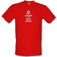 Get Angry And Run Away male t-shirt.