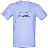 Get Well Soon Muamba male t-shirt.