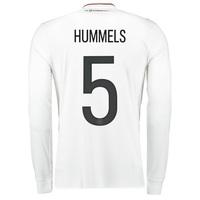 Germany Confederations Cup Home Shirt 2017 - Long Sleeve with Hummels, N/A