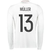 germany confederations cup home shirt 2017 long sleeve with muller 1 n ...