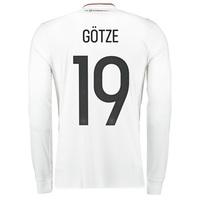 Germany Confederations Cup Home Shirt 2017 - Long Sleeve with Götze 19, N/A