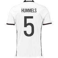 germany home shirt 2016 kids with hummels 5 printing white