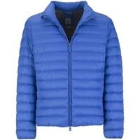 geox m7225d t1816 down jacket man blue mens coat in blue