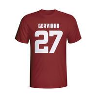 gervinho roma hero t shirt maroon kids