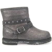 geox b64d6a 00077 ankle boots kid grey girlss childrens mid boots in g ...