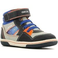 Geox B4437J 054FU Sneakers Kid Grey girls\'s Children\'s Mid Boots in grey