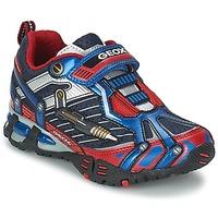 geox lt eclipse a girlss childrens shoes trainers in blue