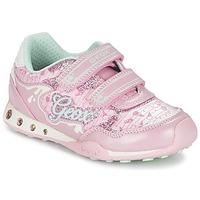 geox njocker g a girlss childrens shoes trainers in pink