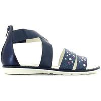 geox j52d1e 0asaj sandals kid navy boyss childrens sandals in blue