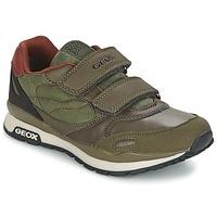 geox pavel boyss childrens shoes trainers in green