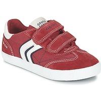 geox j kiwi b m boyss childrens shoes trainers in red