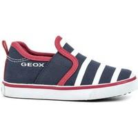 Geox B72A7J 01085 Slip-on Kid Blue boys\'s Children\'s Slip-ons (Shoes) in blue