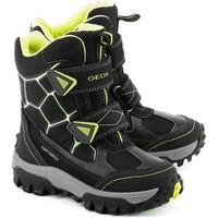 geox junior himalaya boyss childrens snow boots in black