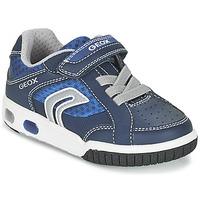 geox j gregg a boyss childrens shoes trainers in blue