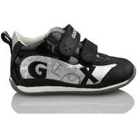 geox giove black boyss childrens shoes trainers in black