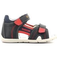 Geox B5250F 04310 Sandals Kid Navy/red boys\'s Children\'s Sandals in Multicolour