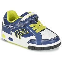 geox j gregg a boyss childrens shoes trainers in blue