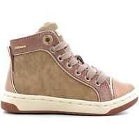 Geox J62L5E 0KP22 Sneakers Kid Brown boys\'s Children\'s Walking Boots in brown