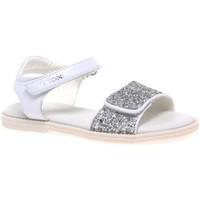 Geox Karly Glitter Girls Sandals girls\'s Children\'s Sandals in white