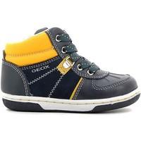 geox b6437e 022bc sneakers kid yellow boyss childrens walking boots in ...