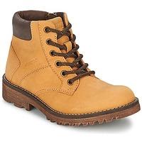 geox axel b c boyss childrens mid boots in yellow