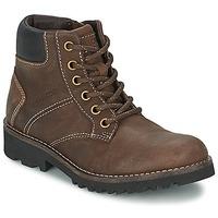 geox axel b c boyss childrens mid boots in brown