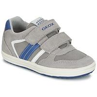 geox vita a boyss childrens shoes trainers in grey