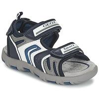 geox sandpianeta b boyss childrens sandals in grey