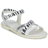 geox sandkarly d girlss childrens sandals in white