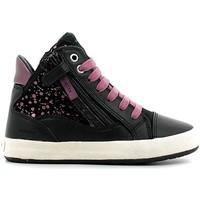 Geox J64C8B 085JS Sneakers Kid Black girls\'s Children\'s Walking Boots in black