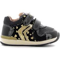 Geox B640LB 07702 Sneakers Kid Black boys\'s Children\'s Walking Boots in black