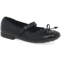 Geox Junior Plie Velcro Girls School Shoes girls\'s Children\'s Shoes (Pumps / Ballerinas) in black