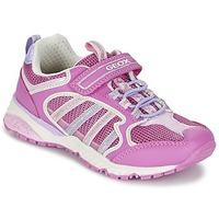 geox j bernie g a girlss childrens shoes trainers in pink