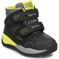 geox junior orizont girlss childrens mid boots in yellow