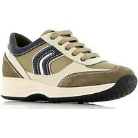 geox j3202a 04311 shoes with laces kid beige boyss childrens shoes tra ...