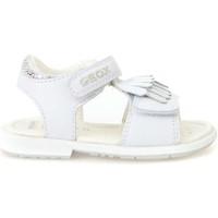 geox b7221a 085js sandals kid bianco boyss childrens sandals in white