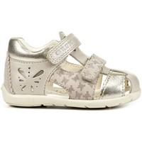 geox b7251c 044y2 sandals kid gold girlss childrens sandals in gold