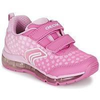 geox j android g b girlss childrens shoes trainers in pink