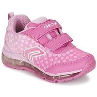 geox j android g b girlss childrens shoes trainers in pink